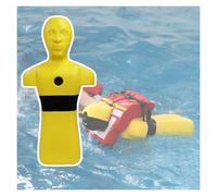 Manichino Di Salvataggio For Piscina/spiaggia/fiume For La Prevenzione Dell'annegamento Con Scarico Rapido E Tre Porte Iniezione Dell'acqua(Yellow)