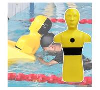 Manichino Di Salvataggio In Acqua Alto 39,4 Pollici, Dispositivo Di Iniezione Rapida Acqua, Modello Di Esercitazione Antincendio,nessun Assemblaggio Richiesto(Yellow)