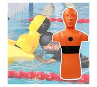Manichino Di Salvataggio In Acqua Alto 39,4 Pollici, Dispositivo Di Iniezione Rapida Acqua, Modello Di Esercitazione Antincendio,nessun Assemblaggio Richiesto(Orange)