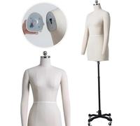 Manichino Donna, Manichini Sartoriale Busti, Corpo di manichino femminile in schiuma ad alta densità per cucire abiti, espositore per negozio di abbigliamento, sartoria,WITHarms-L84