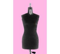 MANICHINO ESTENSIBILE DONNA DA SARTORIA NERO MACCHINE MACCHINA DA PER CUCIRE