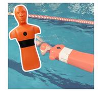 Manichino For Addestramento Al Salvataggio In Acqua, Dispositivo Di Iniezione Rapida Acqua For Il Salvataggio, Modello Piscina Con 3 Fori Di Iniezione Acqua(Orange)