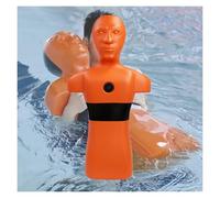 Manichino For Addestramento Al Salvataggio In Acqua,Dispositivo Modello Riutilizzabile In Plastica,Strumenti Didattici For Piscina, Mare, Lago(Orange)