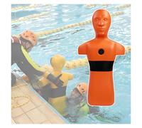 Manichino For Addestramento Al Salvataggio In Acqua, Manichino Realistico For Fuoco, For Gare Di In Con Tre Fori For L'iniezione Dell'acqua(Orange)