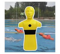 Manichino For Addestramento Al Salvataggio In Acqua, Modello Di Salvataggio In Piscina, For Esercitazioni In Acqua Con 3 Fori, Non Richiede Montaggio(Yellow)
