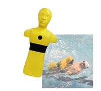 Manichino For Addestramento Al Salvataggio In Acqua,simulatore Addestramento Al Salvataggio In Piscina,dispositivo Salvataggio Con 3 Fori Iniezione D'acqua(Yellow)