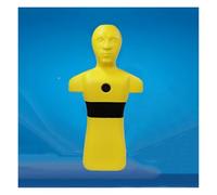 Manichino For Addestramento Al Salvataggio In Acqua,simulatore Di Plastica PE Con Peso Regolabile,esercitazione Di Annegamento,3 Ingressi D'acqua,drenaggio Rapido(Yellow)