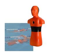 Manichino For Addestramento Al Salvataggio In Acque Pesanti,in Piscina, Dispositivo Di Salvataggio Arancione/giallo,3 Ingressi L'acqua,stampato In Un Unico Pezzo(Orange)
