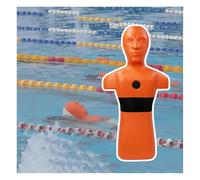 Manichino For Addestramento Al Salvataggio In Piscina,dispositivo Di Salvataggio Arancione/giallo,in Acque Pesanti, 3 Ingressi D'acqua,stampato In Un Unico Pezzo(Orange)