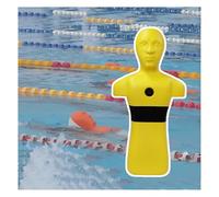 Manichino For Addestramento Al Salvataggio In Piscina,dispositivo Di Salvataggio Arancione/giallo,in Acque Pesanti, 3 Ingressi D'acqua,stampato In Un Unico Pezzo(Yellow)