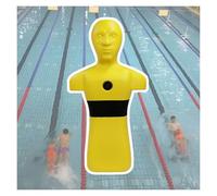 Manichino For Il Salvataggio In Acqua E La Prevenzione Dell'annegamento, Manichino For L'addestramento Antincendio, Con 3 Fori For L'iniezione Dell'acqua For Un Rapido Drenaggio(Yellow)