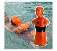 Manichino For Il Salvataggio In Acqua,modello Di Esercitazione Antincendio,simulatore Di Addestramento Al Piscina, Con 3 Fori(39,4x19,5x9,5 Pollici)(Orange)