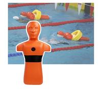 Manichino For Il Salvataggio In Acqua - Simulatore For Piscina/spiaggia E Fiume Con 3 Porte Di Iniezione D'acqua. Attrezzatura For L'addestramento Al In Piscina Adatta Ad Adolescenti Adulti(Orange)