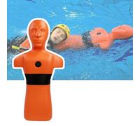 Manichino For Il Salvataggio In Acqua, Simulazione Di Piscina/spiaggia E Fiume, Con 3 Porte Iniezione D'acqua For Gare In(Orange)