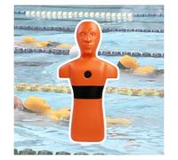 Manichino For Il Salvataggio In Acqua - Simulazione Di Piscina/spiaggia E Fiume, Manichino For L'addestramento Antincendio Con 3 Fori For L'iniezione D'acqua(Orange)