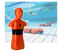 Manichino for il salvataggio in acqua - Simulazione di piscina/spiaggia/fiume, con 3 fori di iniezione dell'acqua for un rapido drenaggio e prevenzione dell'annegamento(Orange)