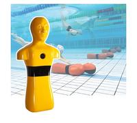 Manichino for il salvataggio in acqua - Simulazione di piscina/spiaggia/fiume, con 3 fori di iniezione dell'acqua for un rapido drenaggio e prevenzione dell'annegamento(Yellow)