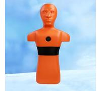 Manichino For Il Salvataggio In Acqua - Simulazione Di Piscina/spiaggia/fiume, Modello Realistico For Addestramento Antincendio E Esercitazione For Gare In Con Tre Porte Iniezione D'acqua(Orange)