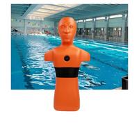 Manichino For Il Salvataggio In Acqua - Simulazione Di Piscina/spiaggia/fiume, Prevenzione Dell'annegamento Con Scarico Rapido E Tre Porte Iniezione Dell'acqua(Orange)