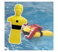 Manichino For Il Salvataggio In Acqua, Strumento Didattico For Prevenire L'annegamento In Piscine, Spiagge E Fiumi, Con Scarico Rapido Tre Porte Di Iniezione Dell'acqua(Yellow)