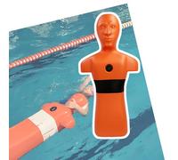 Manichino For Il Salvataggio In Piscina/spiaggia E Fiume, Modello Di Addestramento Al In Piscina Con 3 Fori For L'iniezione Dell'acqua(Orange)