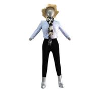 Manichino Gonfiabile Flessibile e Portatile Torso Argento Modello Espositore con