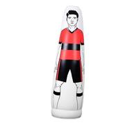 Manichino gonfiabile per allenamento di calcio per adulti e bambini, attrezzatura professionale portatile per pratica di calcio, sacco da boxe, rosso, 160 cm