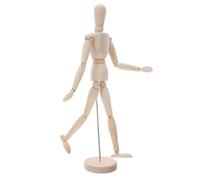 Manichino in legno per artisti con supporto, modello di figura da disegno con