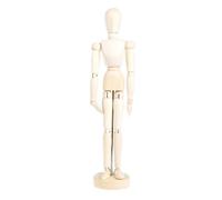 Manichino in legno, strumento di disegno per manichino, figura regolabile con base | riferimento per studio artistico, modello educativo supporta lo schizzo della pratica posa