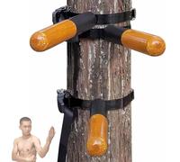 Manichino in legno Wing Chun da parete per arti marziali con 3 bracci a molla per pratica portatile
