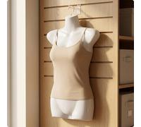 Manichino Mezzo Busto Donna Plastica PP Busto Manichino Femminile Collo Stretto