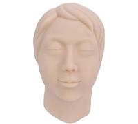 Manichino per addestramento a iniezione, modello di testa umana in silicone, per pratica didattica in micro-plastica, per studenti di medicina ed estetiste