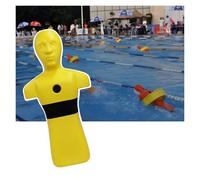 Manichino Per Addestramento Al Salvataggio In Acqua,modello Per Il Salvataggio In Piscina,dispositivo Salvataggio Con 3 Fori Iniezione Acqua,facile Da Pulire(Yellow)