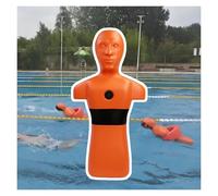 Manichino Per Addestramento Al Salvataggio In Acqua,modello Salvavita Piscina,strumento Didattico Esercitazioni Salvataggio,con 3 Fori Per L'iniezione D'acqua(Orange)