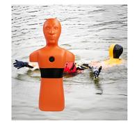 Manichino Per Addestramento Al Salvataggio In Acqua, Simulatore PE Con Peso Regolabile, Manichino Per Esercitazione Di Annegamento, 3 Ingressi D'acqua(Orange)