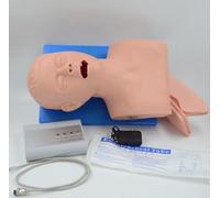 Manichino per addestramento intubazione con monitor di allarme, modello di intubazione nasale orale per laboratorio di gestione delle vie aeree, in PVC elastico con allarme pressione dentale