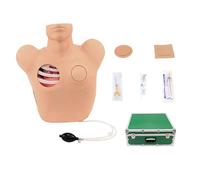 Manichino per allenamento toracentesi per pneumotorace e drenaggio del fluido toracico - Modello anatomico in PVC per addestramento e insegnamento medico