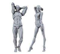 Manichino per artisti Blockhead snodato manichino figure da disegno, piccolo modello per schizzi, pittura, disegno, artista maschio + set femmina