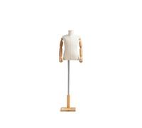 Manichino per bambini con spilli, torso per bambino con supporto, torso per bambino in tessuto, per esposizione di abbigliamento e sciarpe(BH,6 years old)