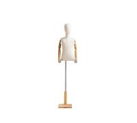 Manichino per bambini con spilli, torso per bambino con supporto, torso per bambino in tessuto, per esposizione di abbigliamento e sciarpe(CH,8 years old)
