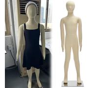Manichino per bambini da 1 a 14 anni, senza volto, per bambini, a corpo intero, per bambini (10 anni - H 136 cm)