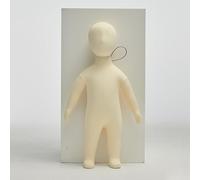 Manichino Per Bambini Da Appendere, Manichini Per Neonati A Figura Intera Per Esposizione E Cucito Di Vestiti, Manichino Morbido Per Bambini E Bambine Con Testa Rimovibile, Beige, Monocolore, Marzo,