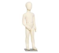 Manichino Per Bambini Età 5-14, Manichini Per Bambini Manichino A Corpo Intero Per Bambini Adolescenti Torso Beige Manichino Per Esposizione Di Abbigliamento In Vetrina, Con Braccia (Size:9 Years Old)