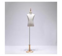 Manichino per il busto del bambino, forma a mezzo corpo appuntabile con supporto regolabile in legno massello per esporre abiti, neutro