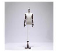 Manichino per il busto del bambino, forma a mezzo corpo appuntabile con supporto regolabile in legno massello per esporre abiti, neutro