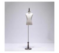 Manichino per il busto del bambino, forma a mezzo corpo appuntabile con supporto regolabile in legno massello per esporre abiti, neutro