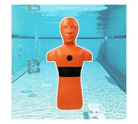 Manichino Per L'addestramento In Acqua,strumento Didattico La Prevenzione Annegamento,simulatore Di Salvataggio Peso Regolabile E 3 Ingressi D'acqua(Orange)