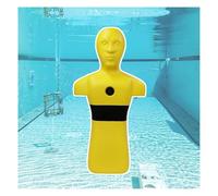 Manichino Per L'addestramento In Acqua,strumento Didattico La Prevenzione Annegamento,simulatore Di Salvataggio Peso Regolabile E 3 Ingressi D'acqua(Yellow)