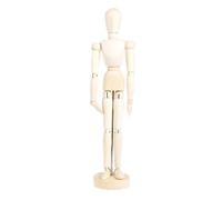 Manichino per manichino in legno, modello di burattino a figura | Manichino per con base robusta e articolazioni flessibili del corpo | Strumento didattico Figura per l'arte