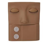 Manichino per trucco, ciglia palpebre sostituibili Testa di manichino Alta simulazione Facile pulizia Migliori pratiche PVC riutilizzabile Ampia applicazione per la formazione